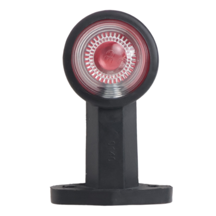 Cantonal Breedtelicht rood/wit 120 mm recht