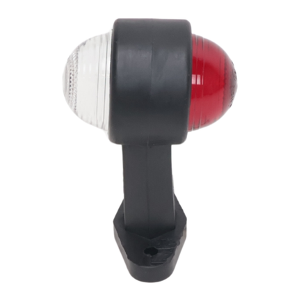 Cantonal Breedtelicht rood/wit 120 mm recht