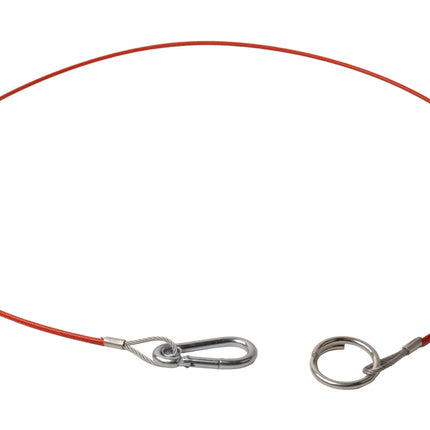 Cantonal Breekkabel 140 cm knijphaak + ring (rood)