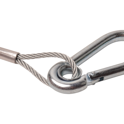 Cantonal Breekkabel 140 cm knijphaak + ring (rood)