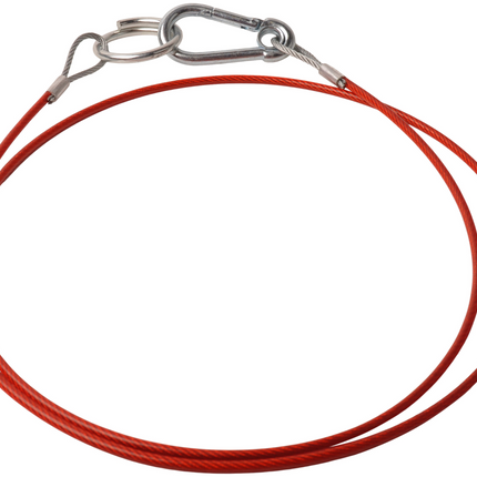 Cantonal Breekkabel 140 cm knijphaak + ring (rood)