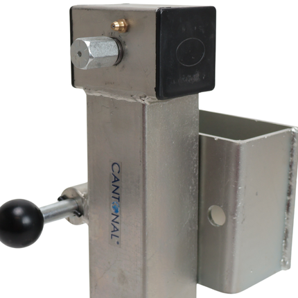 Cantonal Cantonal kantelbaar en uitdraaibare steunpoot 1300 kg - Flensafstand: 85 mm (4-gats)