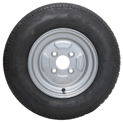 Cantonal Compleet aanhanger wiel - 145-10 - steekmaat: 4x100 - draagvermogen: 325 kg - naafdiameter: 60 mm - 6PR