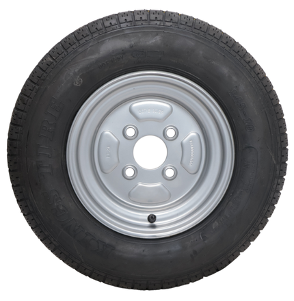 Cantonal Compleet aanhanger wiel - 145-10 - steekmaat: 4x100 - draagvermogen: 325 kg - naafdiameter: 60 mm - 6PR