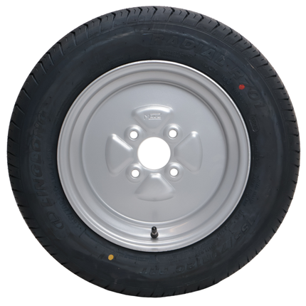 Cantonal Compleet aanhanger wiel - 155/70R12C - steekmaat: 4x100 - draagvermogen: 450 kg - naafdiameter: 60 mm