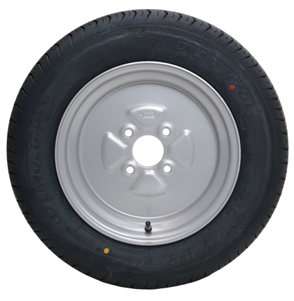 Cantonal Compleet aanhanger wiel - 155/70R12C - steekmaat: 4x100 - draagvermogen: 450 kg - naafdiameter: 60 mm