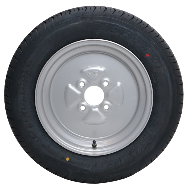 Cantonal Compleet aanhanger wiel - 155/70R12C - steekmaat: 4x100 - draagvermogen: 450 kg - naafdiameter: 60 mm