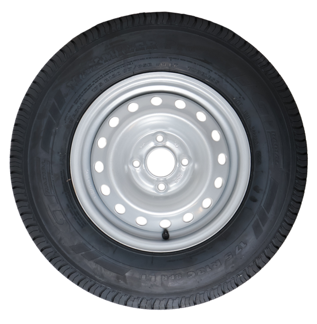 Cantonal Compleet aanhanger wiel - 175R13C - steekmaat: 4x100 - draagvermogen: 650 kg - naafdiameter: 57 mm