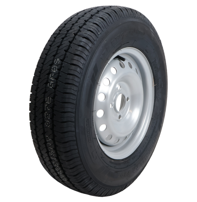 Cantonal Compleet aanhanger wiel - 175R13C - steekmaat: 4x100 - draagvermogen: 650 kg - naafdiameter: 57 mm