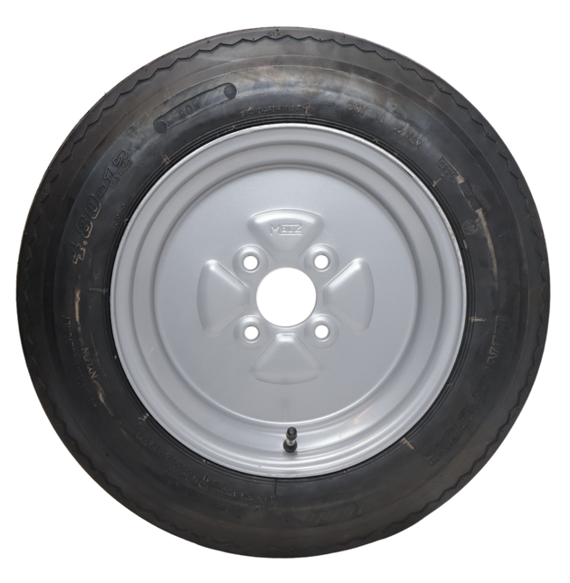 Cantonal Compleet aanhanger wiel - 4.80-12 - steekmaat: 4x100 - draagvermogen: 450 kg - naafdiameter: 60 mm - 6PR