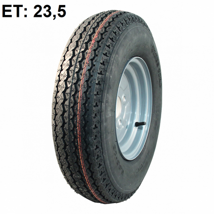 Cantonal Compleet aanhanger wiel - 5.00-10 - steekmaat: 4x100 - draagvermogen: 440 kg - naafdiameter: 60 mm - 6PR - ET 23,5