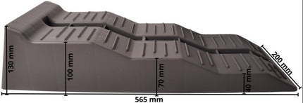 Cantonal Complete oprijblokken/leveller set 565x200x130 mm - maximaal draagvermogen: 5000 kg - inclusief wielkeggen