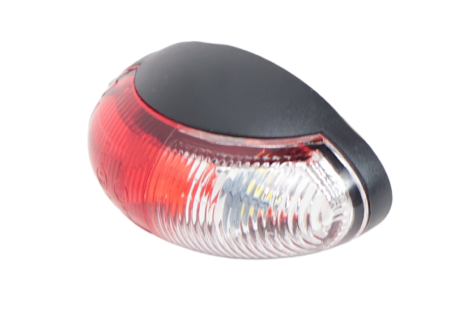 Cantonal Design breedtelamp rood/wit LED op houder