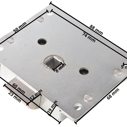 Cantonal Deurslot 68x88 mm - links & rechts toepasbaar