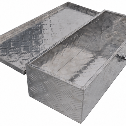 Cantonal Disselkist aluminium traanplaat 800x300x190 mm - vlinderslot