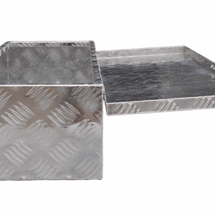 Cantonal Disselkist aluminium traanplaat 800x300x190 mm - vlinderslot