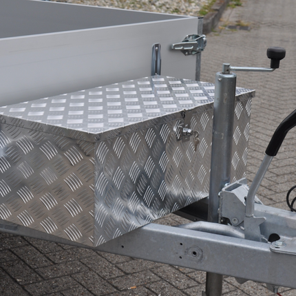 Cantonal Disselkist aluminium traanplaat 840x400x310 mm - vlinderslot