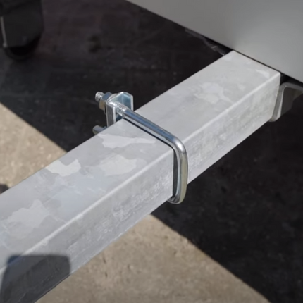 Cantonal disselklemmen voor neuswielklem vierkant (48 mm) voor koker 60mm ( 2 stuks)