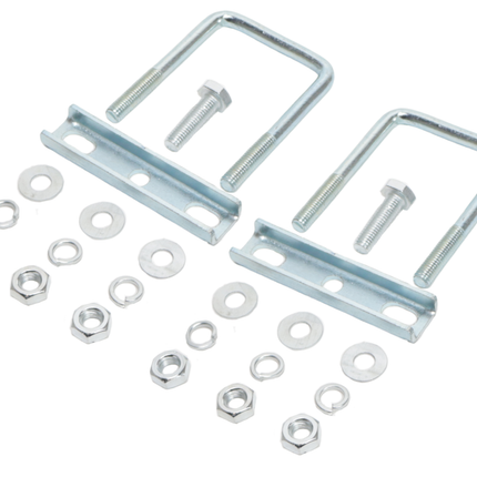 Cantonal disselklemmen voor neuswielklem vierkant (48 mm) voor koker 60mm ( 2 stuks)