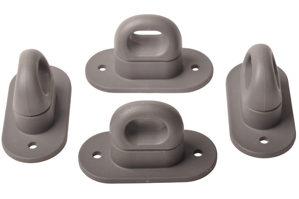 Cantonal Draaisluitingen / tourniquets voor o.a. huifdoek (plastic) - 4 stuks