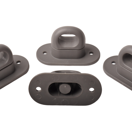 Cantonal Draaisluitingen / tourniquets voor o.a. huifdoek (plastic) - 4 stuks