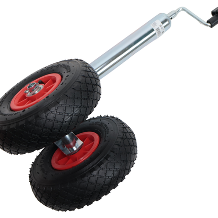 Cantonal Dubbel neuswiel - 48 mm - draagvermogen: 180 kg - luchtbanden