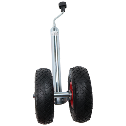 Cantonal Dubbel neuswiel - 48 mm - draagvermogen: 180 kg - luchtbanden