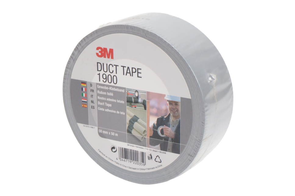 Cantonal DuctTape 3M 1900 Economy 50 mm x 50 meter zilver