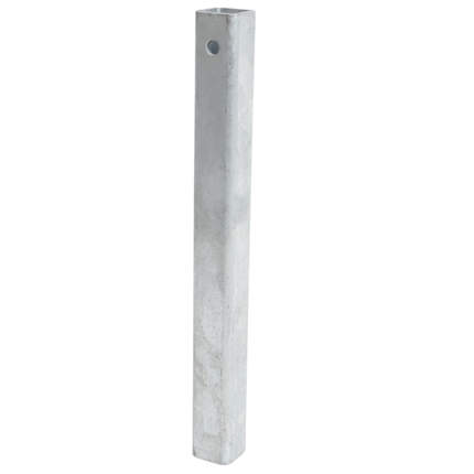 Cantonal Gegalvaniseerde stelpijp 30x30x300 mm voor kantelblok 60x40 mm