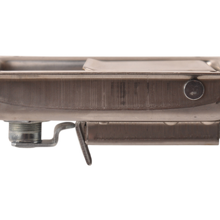 Cantonal Gepolijst Kofferslot RVS - 140x108 mm - inclusief 2 sleutels