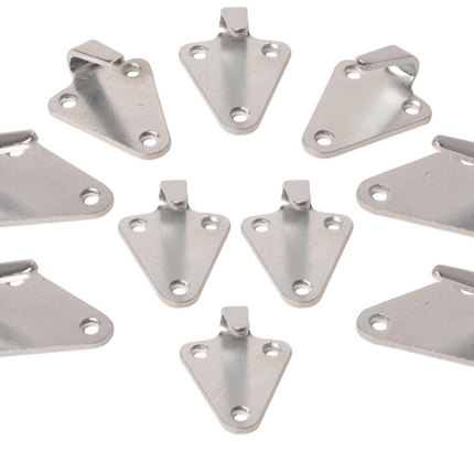 Cantonal Haken voor elastiek of touw - 40x45 mm - 10 stuks