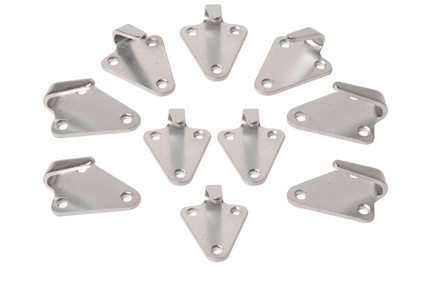 Cantonal Haken voor elastiek of touw - 40x45 mm - 10 stuks