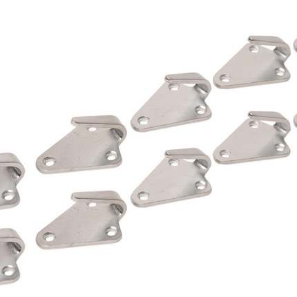 Cantonal Haken voor elastiek of touw - 40x45 mm - 10 stuks