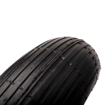 Cantonal Heavy duty kruiwagenwiel - 4.00-8 - stalen rode velg - maximale belasting: 220 kg - asgat: 25 mm