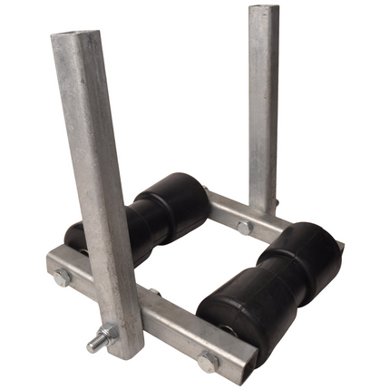 Cantonal Kantelbare kielrol set - 183x85 mm - 30x30 mm koker - 2 delig