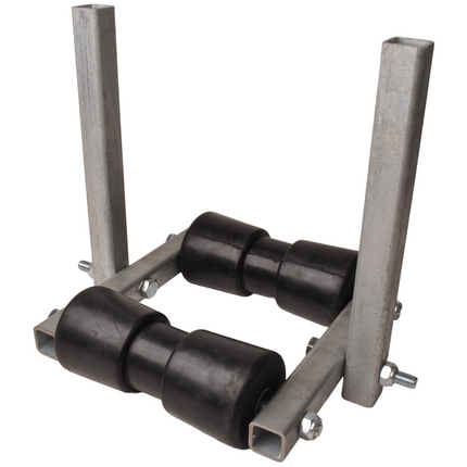 Cantonal Kantelbare kielrol set - 183x85 mm - 30x30 mm koker - 2 delig