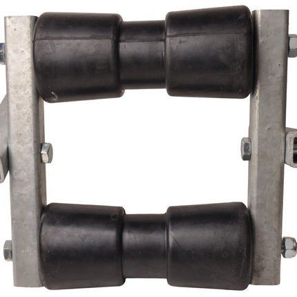 Cantonal Kantelbare kielrol set - 183x85 mm - 30x30 mm koker - 2 delig