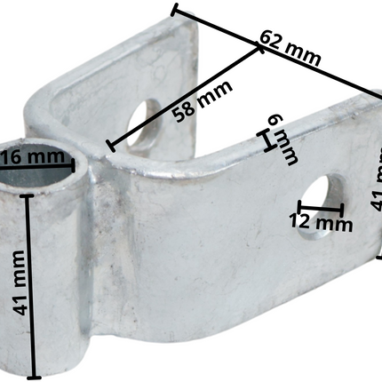 Cantonal Kantelblok gegalvaniseerd voor stelpijp 30x30 mm