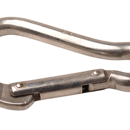 Cantonal Karabijnhaak peervormig RVS 90x10 mm - 13 mm oogdiameter