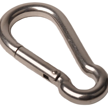 Cantonal Karabijnhaak RVS 100x10 mm - 14 mm oogdiameter