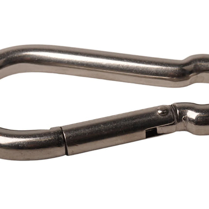 Cantonal Karabijnhaak RVS 100x10 mm - 14 mm oogdiameter