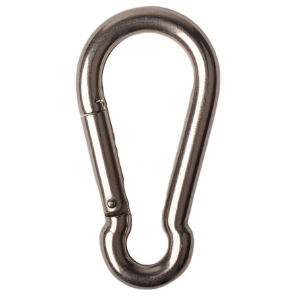 Cantonal Karabijnhaak RVS 100x10 mm - 14 mm oogdiameter
