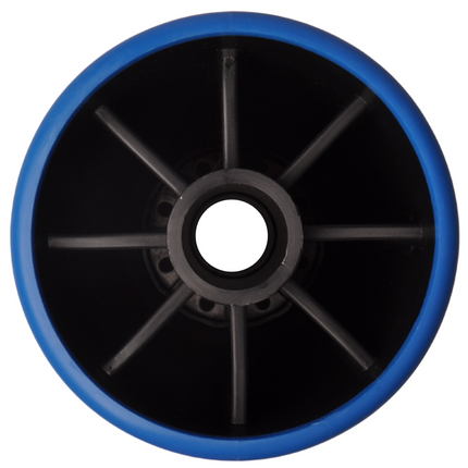 Cantonal Kielrol blauw - 200x104 mm - naafdiameter 22 mm