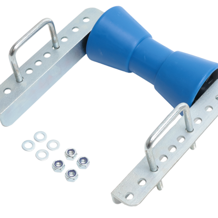 Cantonal Kielrol set - 200x104 mm - blauw - inclusief U-bouten 100x73 mm - PE