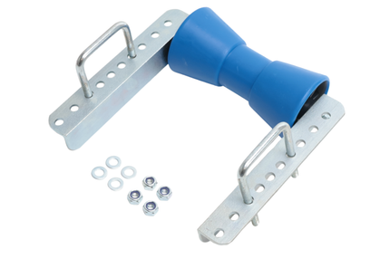 Cantonal Kielrol set - 200x104 mm - blauw - inclusief U-bouten 100x73 mm - PE