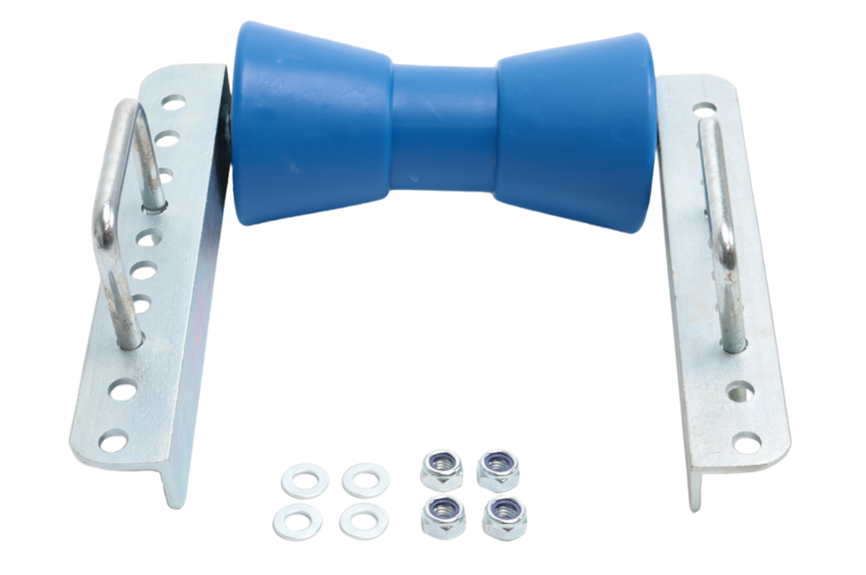 Cantonal Kielrol set - 200x104 mm - blauw - inclusief U-bouten 100x73 mm - PE