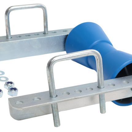 Cantonal Kielrol set - 200x104 mm - blauw - inclusief U-bouten 100x73 mm - PE