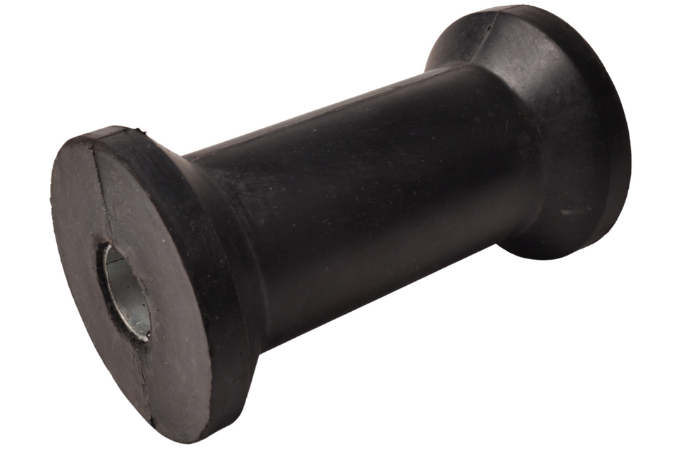 Cantonal Kielrol zwart - 136x75 mm - 22 mm naafdiameter