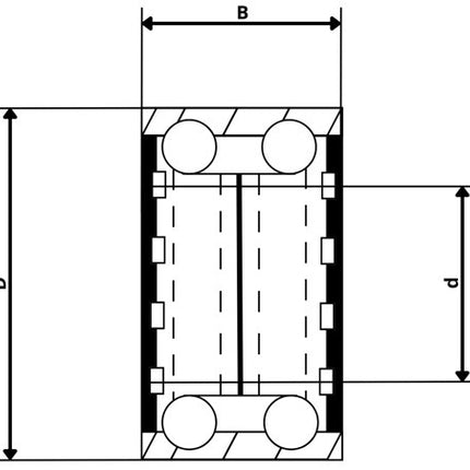 Cantonal Kogellager - 6000 2RS - 26x10x8 mm