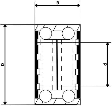 Cantonal Kogellager - 6208 2RS - 80x40x18 mm